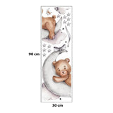 Sipo Wall sticker teddy bear on themoon
