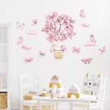 Sipo Wall sticker pink butterflies