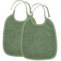 Meyco Σετ 2 Βαμβακερές Σαλιάρες Forest Green