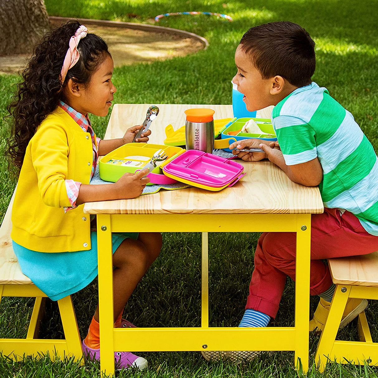 BENTO BOX YELLOW/PINK