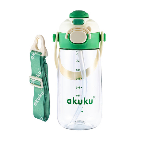akuku - Παγούρι Tritan Nερού 480 ml Mε Kαλαμάκι