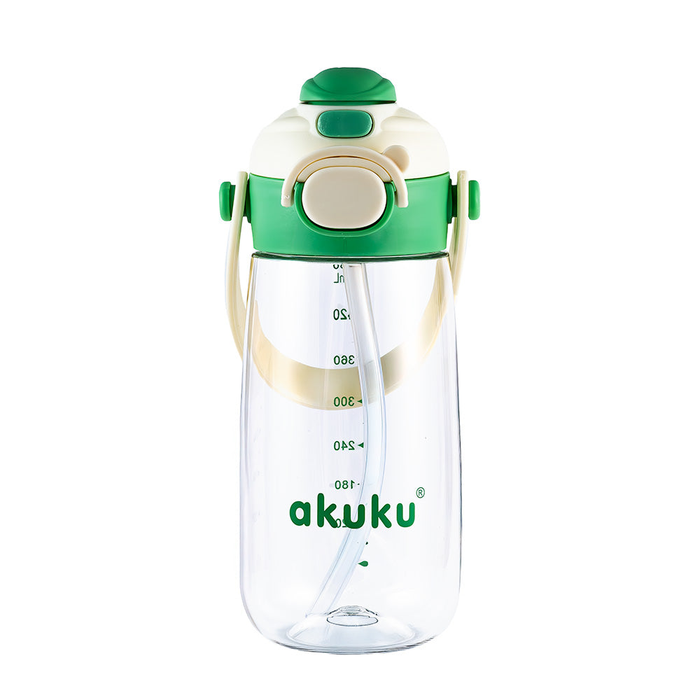 akuku - Παγούρι Tritan Nερού 480 ml Mε Kαλαμάκι