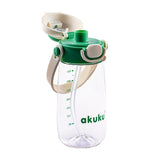 akuku - Παγούρι Tritan Nερού 480 ml Mε Kαλαμάκι