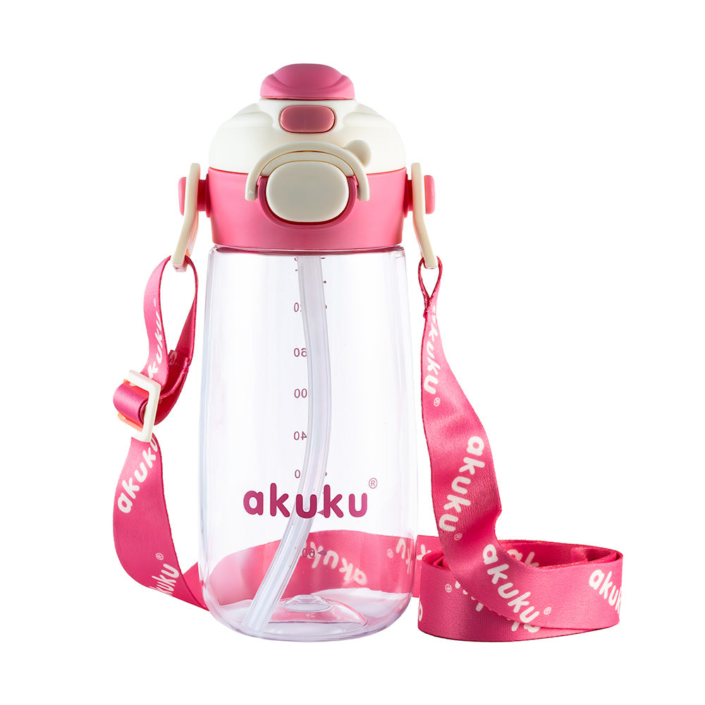 akuku - Παγούρι Tritan Nερού 480 ml Mε Kαλαμάκι