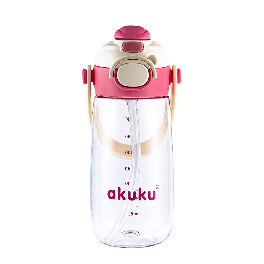 akuku - Παγούρι Tritan Nερού 480 ml Mε Kαλαμάκι