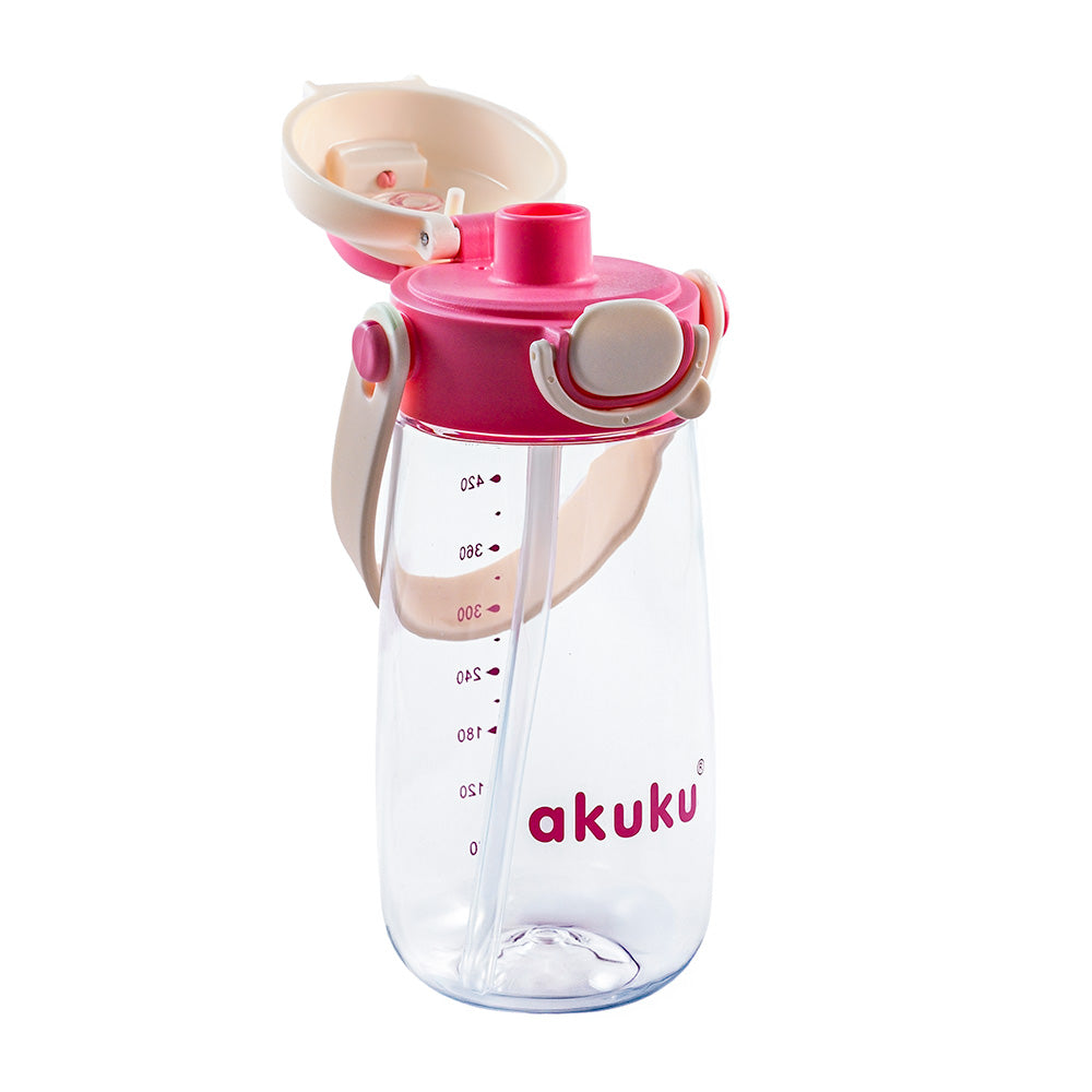 akuku - Παγούρι Tritan Nερού 480 ml Mε Kαλαμάκι