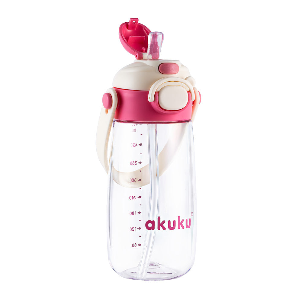 akuku - Παγούρι Tritan Nερού 480 ml Mε Kαλαμάκι