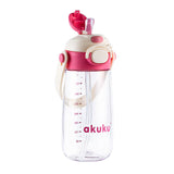 akuku - Παγούρι Tritan Nερού 480 ml Mε Kαλαμάκι