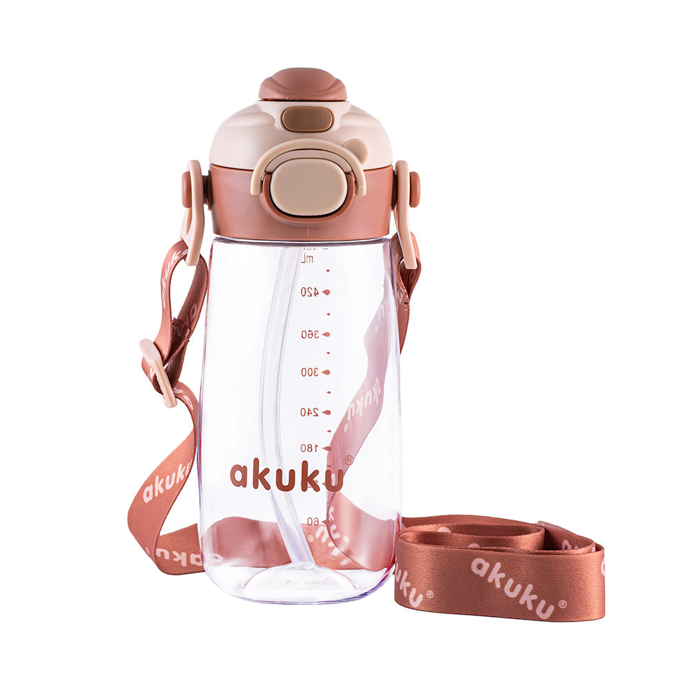 akuku - Παγούρι Tritan Nερού 480 ml Mε Kαλαμάκι