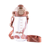 akuku - Παγούρι Tritan Nερού 480 ml Mε Kαλαμάκι