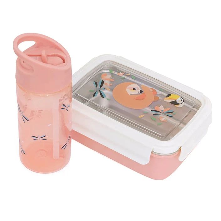 Petit Monkey - Παγούρι Sloth &amp; Dragon flies 380ml