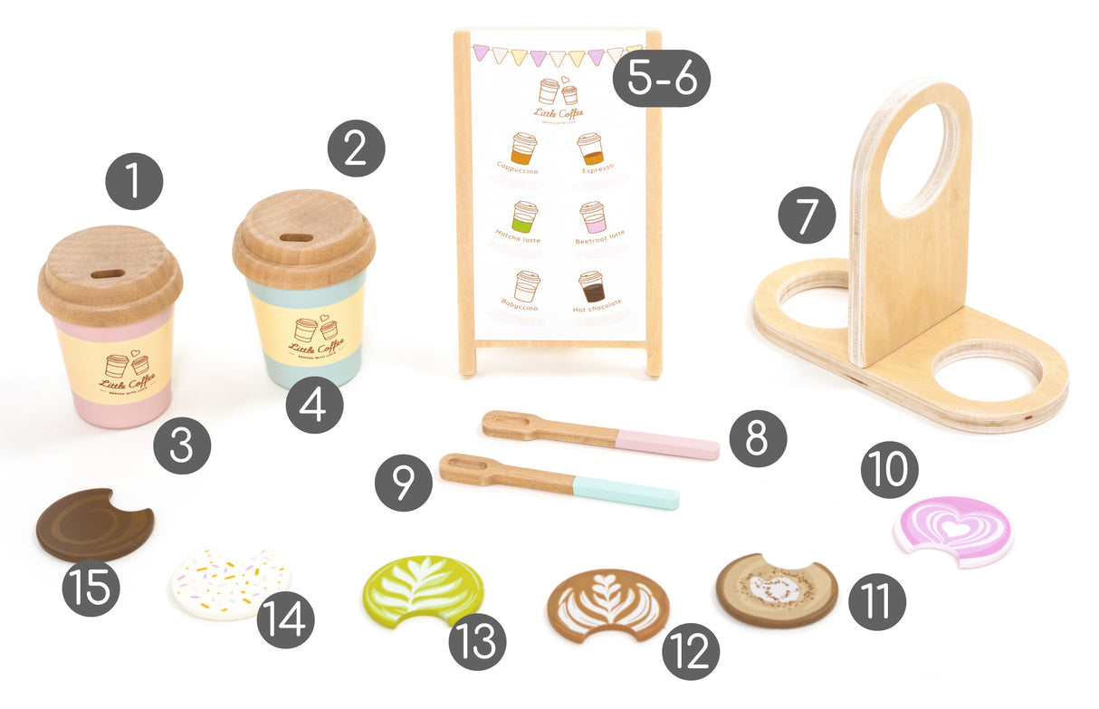 Ξύλινο Σετ Καφέ Coffee to Go