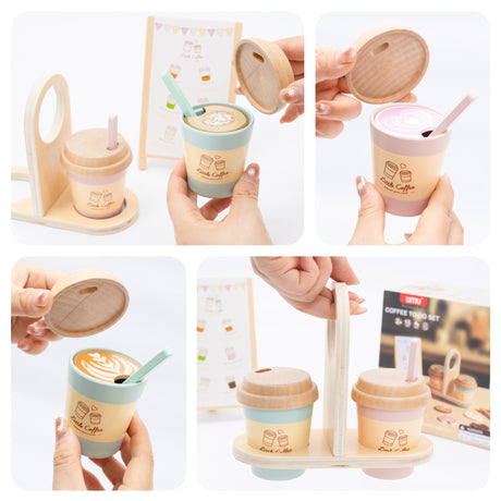 Ξύλινο Σετ Καφέ Coffee to Go