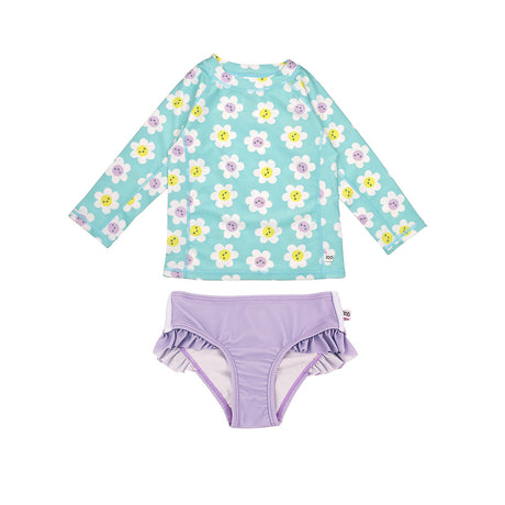 Zoocchini Σετ UV Μαγιώ και Μπλούζα Daisy