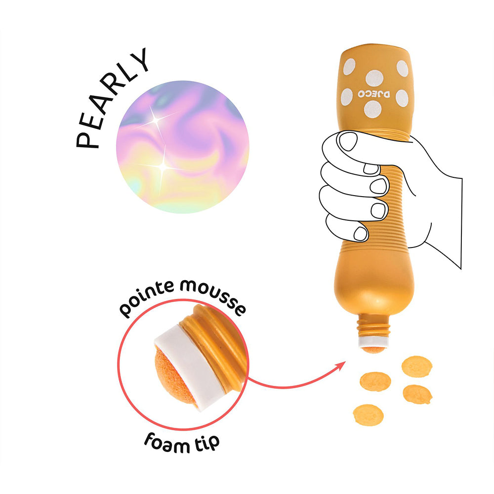 Djeco Μαρκαδ. Με Αφρώδη Μύτη 4 Χρωμ. Περλέ