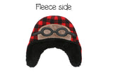 Flapjackkids Σκουφί 2-4 Διπλής Όψης Black Bear/Aviator