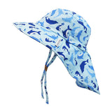 Flapjack Cape Sunhat UPF50+ Dolphin/Jellyfish