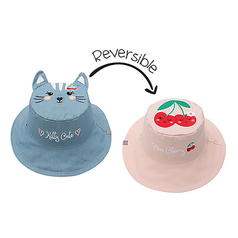 Καπέλο Διπλής Όψης UPF 50+ Cat/Cherry (Cotton)