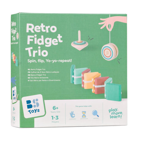 Bs Toys – Σετ 3 Retro Fidget Παιχνίδια 100% FSC Wood
