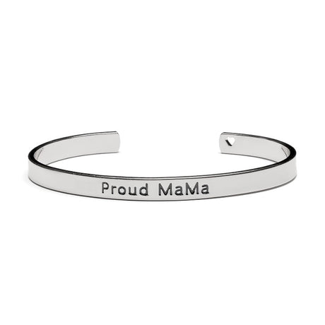Proud Mama Βραχιόλι Χειροπέδα SILVER