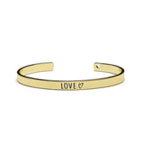 Proud Mama Βραχιόλι Χειροπέδα LOVE GOLD