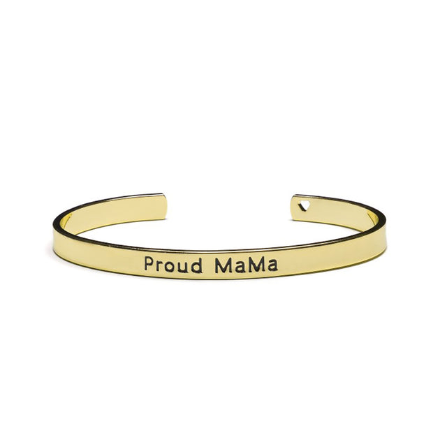 Proud Mama Βραχιόλι Χειροπέδα GOLD
