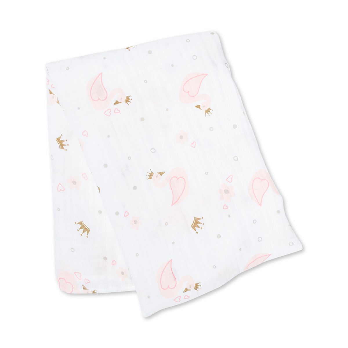 Lulujo Μουσελίνα – Swan Swaddling Blanket