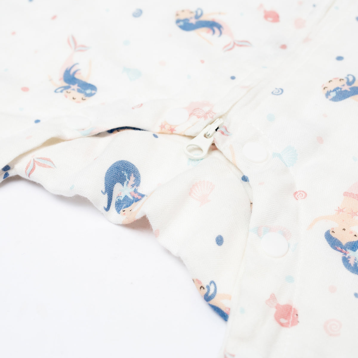 70% Bamboo 30% Cotton Sleepsuit - Mermaid - S, 1 T