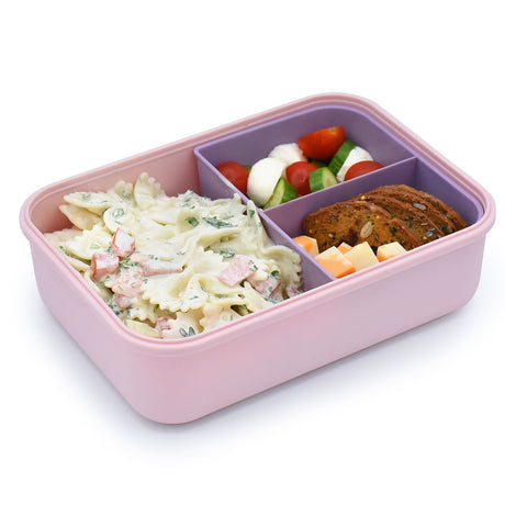 Melii - Bento 3 θέσεων 1250ml Pink - Purple New