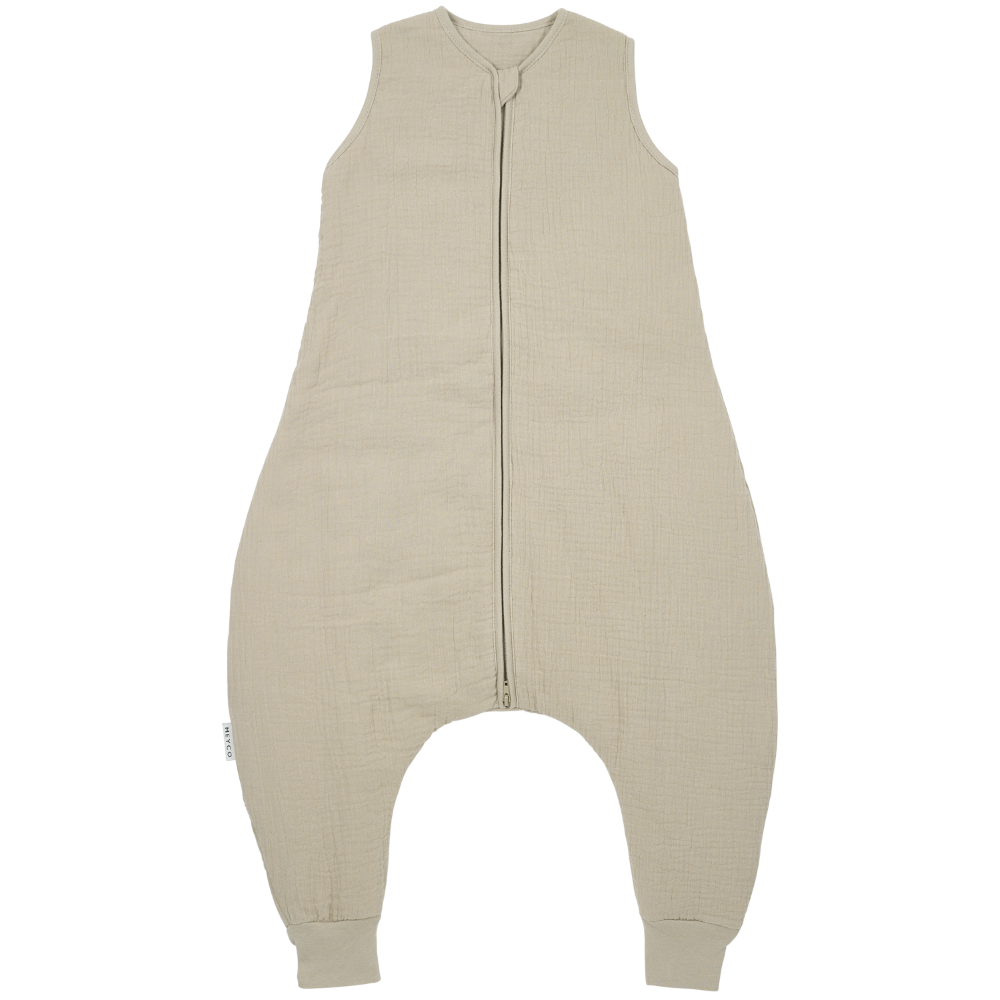 Meyco 100% Βαμβακερός Υπνόσακος με Ποδαράκια Muslin Sand (9 μηνών-5 ετών)