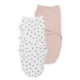 Meyco 2 Pack Swaddle Mini Panther Soft Pink 0-3 μηνών