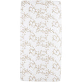 Meyco Σεντόνι με Λάστιχο Jersey Branches Sand 70x140/150cm