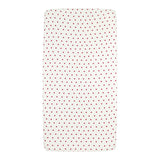 Meyco Σεντόνι με Λάστιχο Jersey Sweet Heart White/Red 70x140/150cm