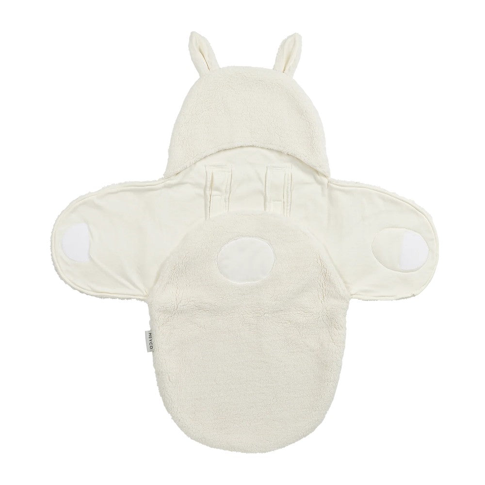 Meyco Wrap Κουβερτούλα Teddy για τη βόλτα Rabbit Natural
