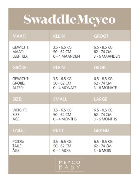 Meyco 2 Pack Swaddle Panther Neutral/Grey 0-3 μηνών