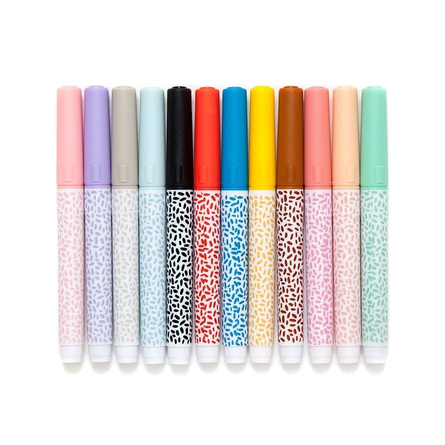 Petit Monkey – 12 μαρκαδόροι Felt tip