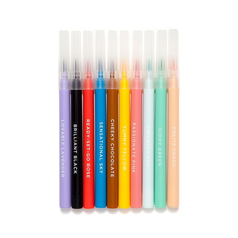 Petit Monkey – 10 Μαρκαδόροι λεπτοί Felt Tip