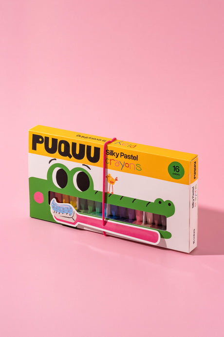 PUQUU Silky Pastel Crayons 16 χρώματα