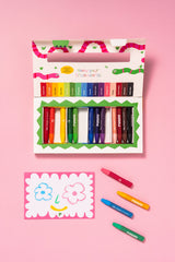 PUQUU Silky Pastel Crayons 16 χρώματα