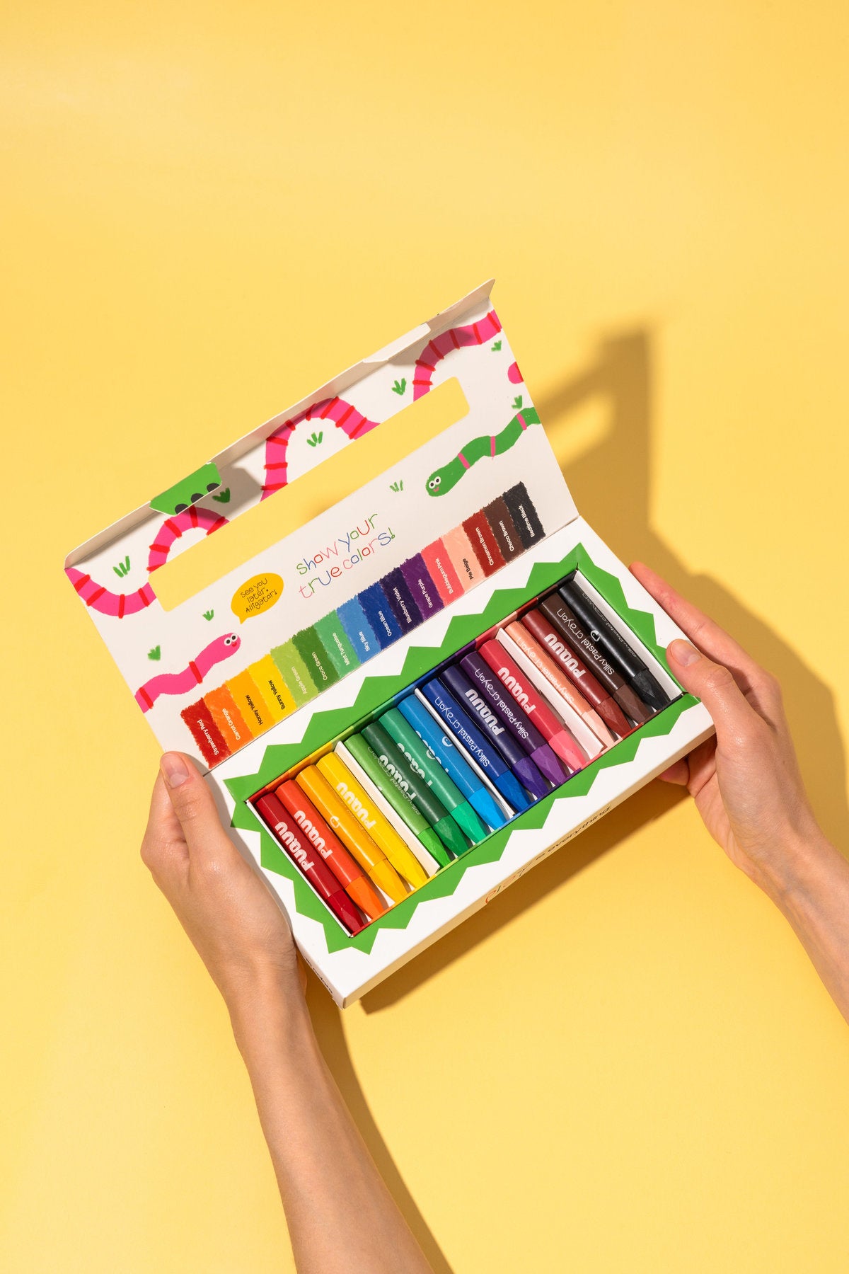 PUQUU Silky Pastel Crayons 16 χρώματα