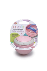Melii - Θήκη για πιπίλα Pink/Grey