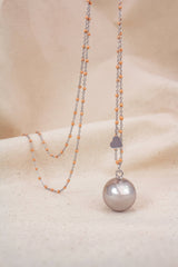 ProudMama Bola Fine Gold Chain White