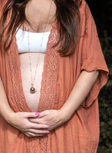 ProudMama Bola Olivia Silver Chain Φεγγαρόπετρα