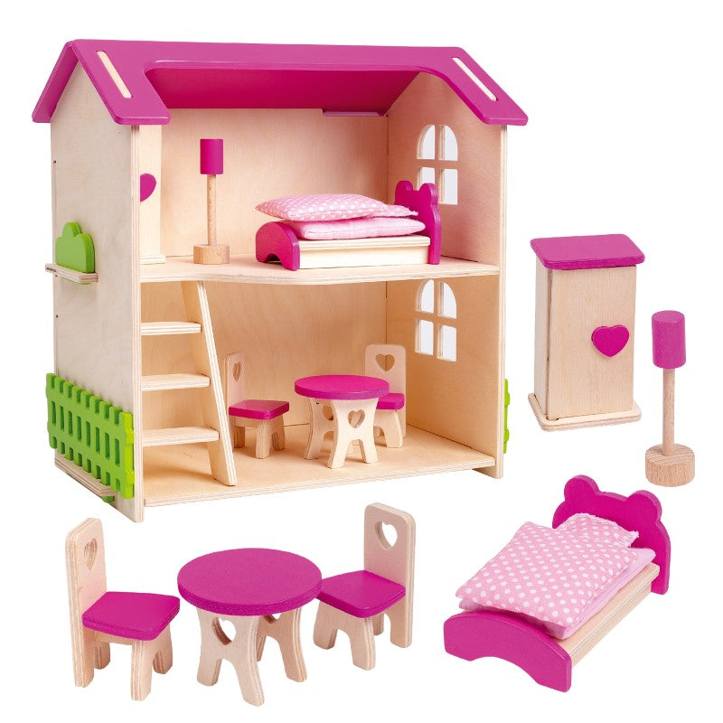 Wooden COTTAGE for doll