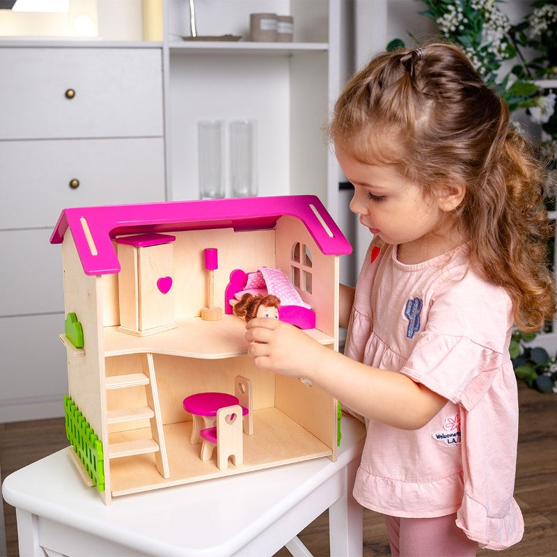 Wooden COTTAGE for doll