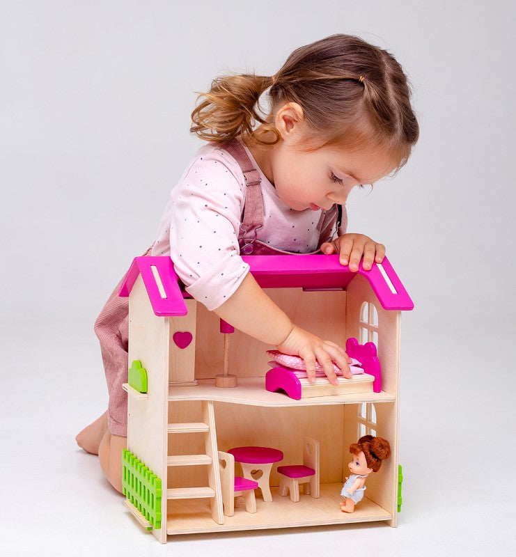 Wooden COTTAGE for doll