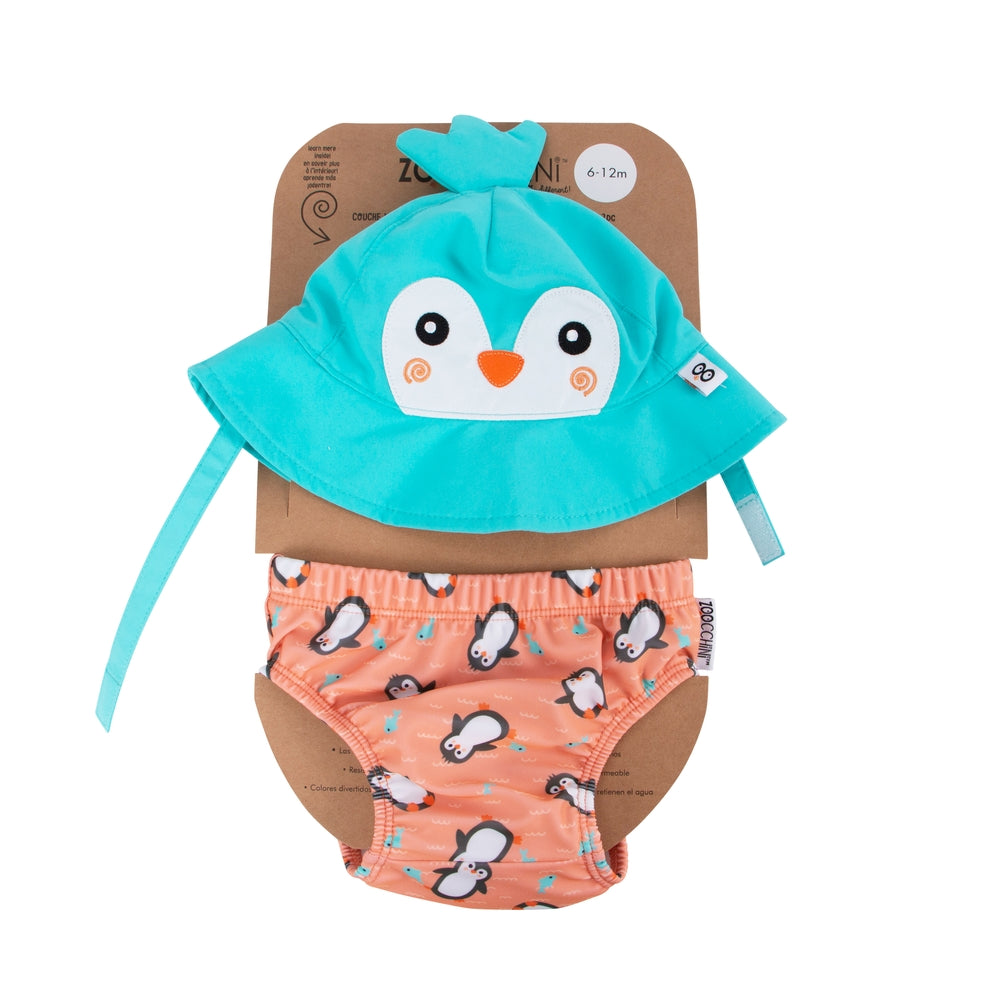 Σετ Μαγιό και Καπέλο UPF50+ Parker the Penguin