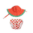 Σετ Μαγιό και Καπέλο UPF50+ Strawberry Delight