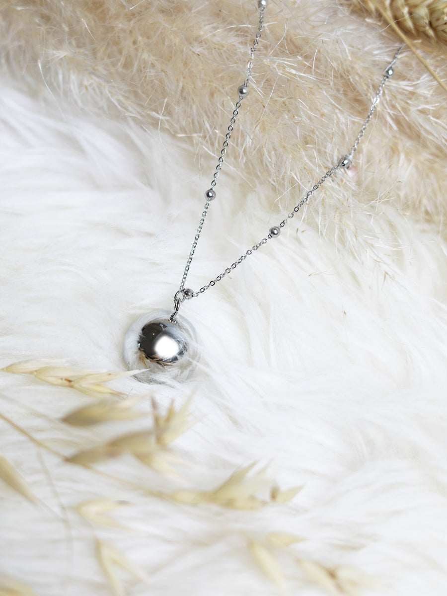 ProudMama Bola Olivia Rose Gold Chain Πράσινος Αχάτης