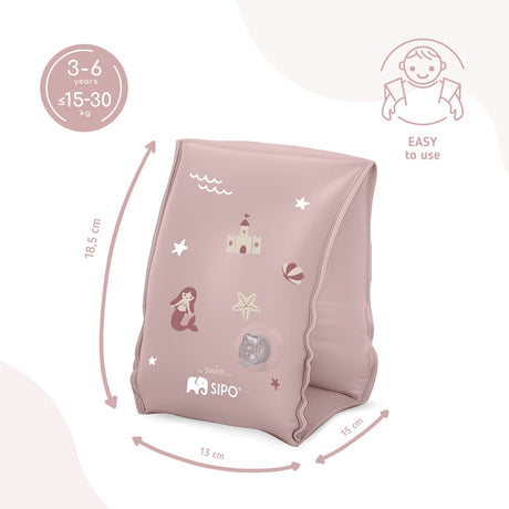 Sipo Μπρατσάκια Κολύμβησης Pink (3-6 ετών)